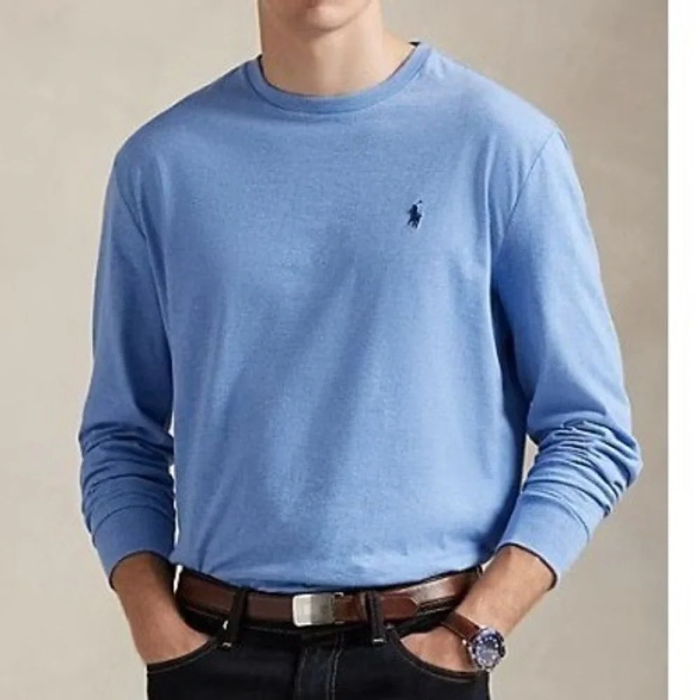 Polo Ralph Lauren SZ XXL MENS L/S T-SHIRT BLUE HEATHER NWT